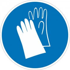 Знак М06 Работать в защитных перчатках